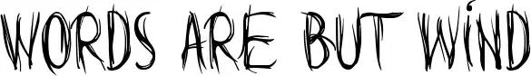 Words are but wind
