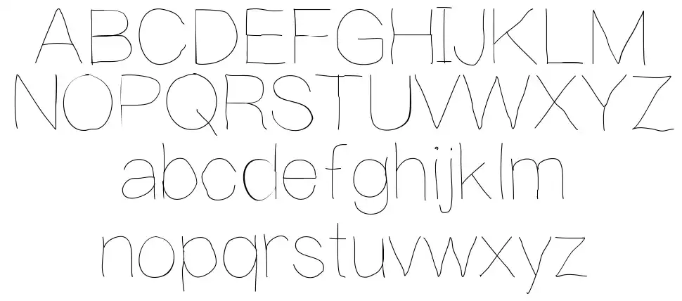 Writing is Hardfont specimens