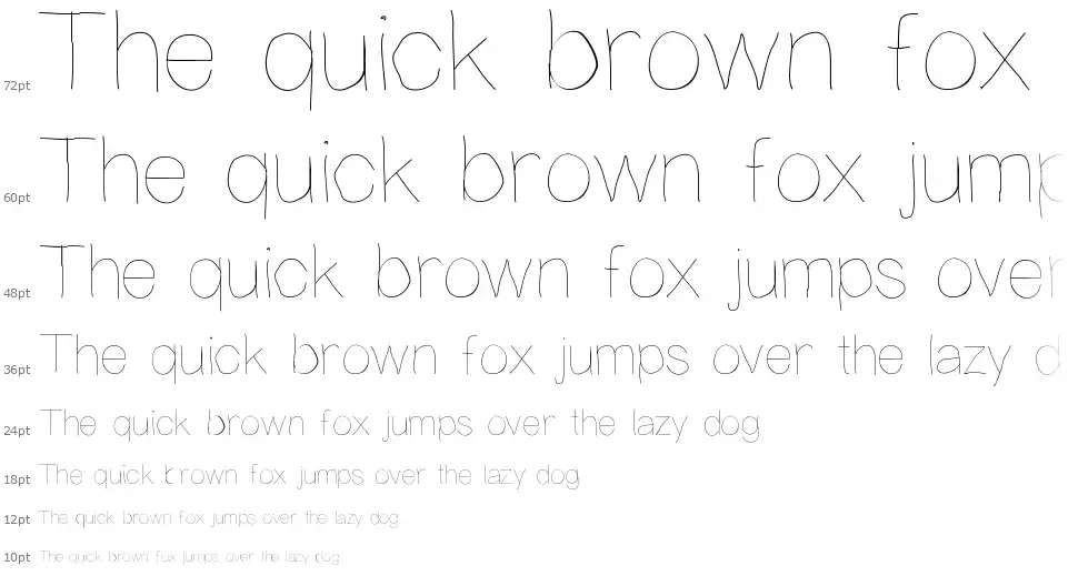 Writing is Hardfont waterfall