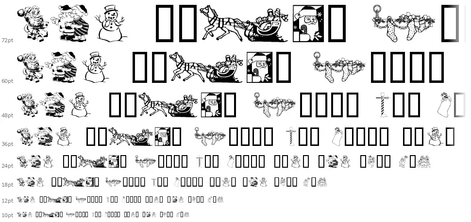 Xmas Clipart 2font waterfall