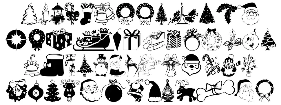 XmasTymefont specimens