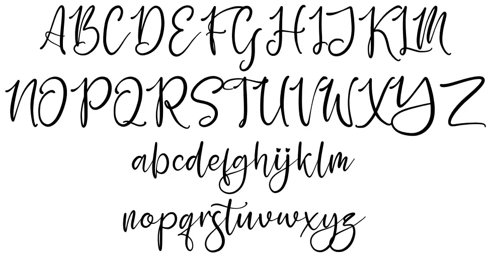 Yesintyfont specimens