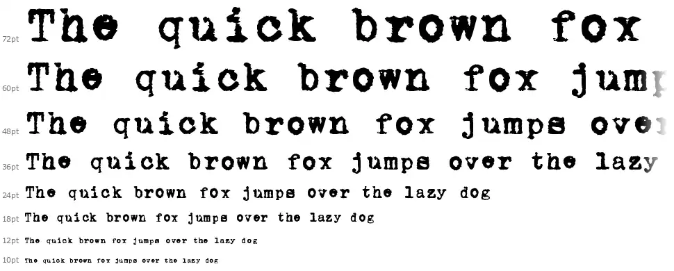 zai AEG Mignon Typewriter 1924font waterfall