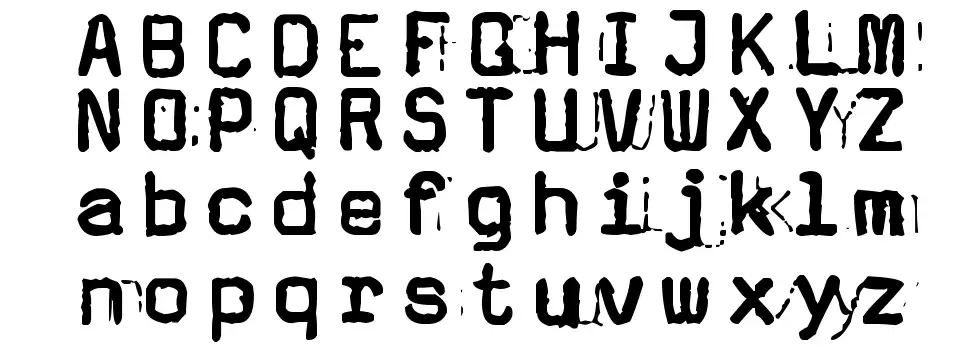 zai Olivetti Hispano Pluma 22 Typewriterfont specimens