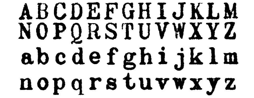 zai Olivetti Lettera 22 Typewriterfont specimens