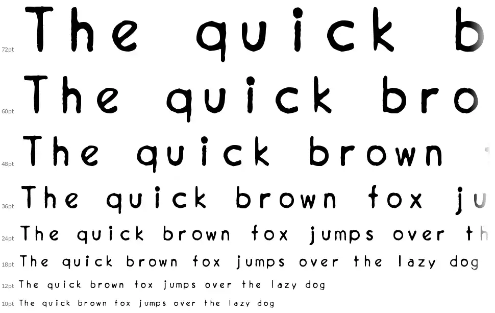 zai Royal Vogue Typewriter 1929font waterfall