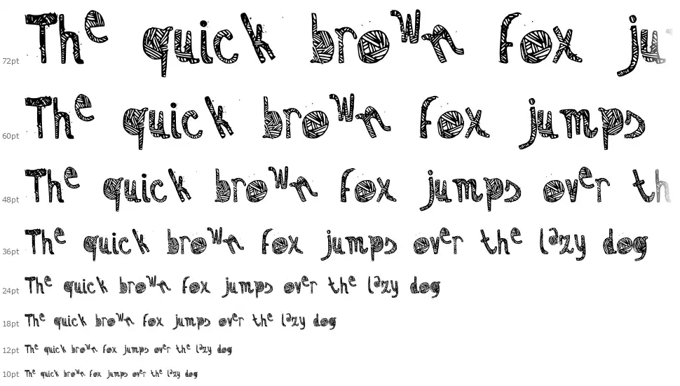 Zebrafont waterfall