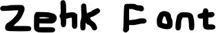 Zehk Font