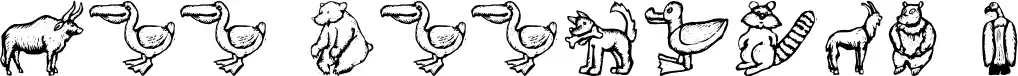 Zoo Woodcuts M
